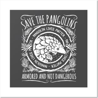 Anti Poaching Awareness - Endangered Pangolin Posters and Art